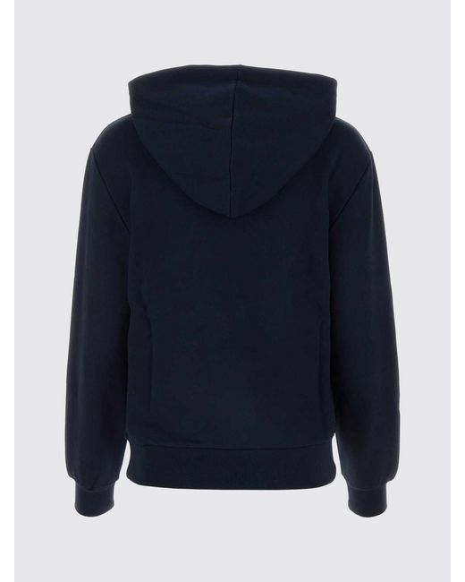A.P.C. Blue Organic Cotton Hoodie for men