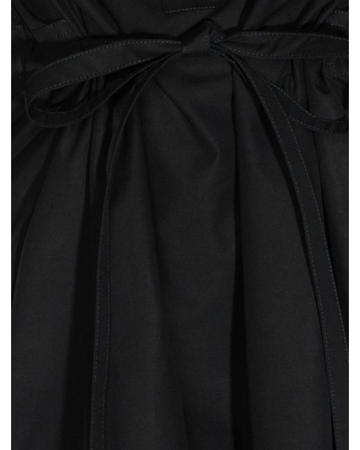 Fabiana Filippi Black Cotton Chemisier Dress