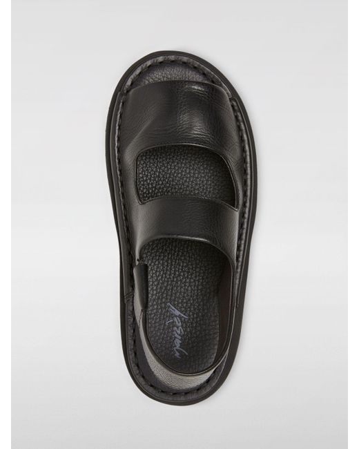 Sandalo Sanpomice in pelle bottalata di Marsèll in Black