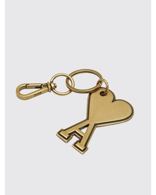 AMI White Keyring for men