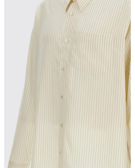 sunflower Natural Relaxed Fit Striped Tencel Shirt With Patch Pocket for men
