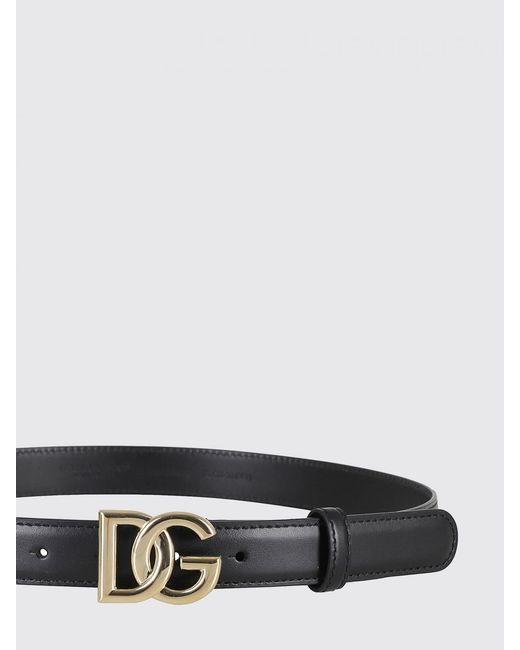 Dolce & Gabbana White Dolce &Amp Gabbana Dg Leather Belt