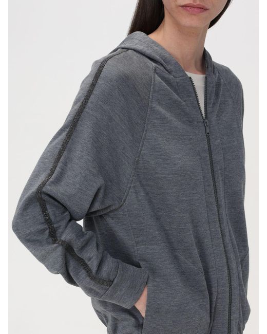 Brunello Cucinelli Gray Pullover