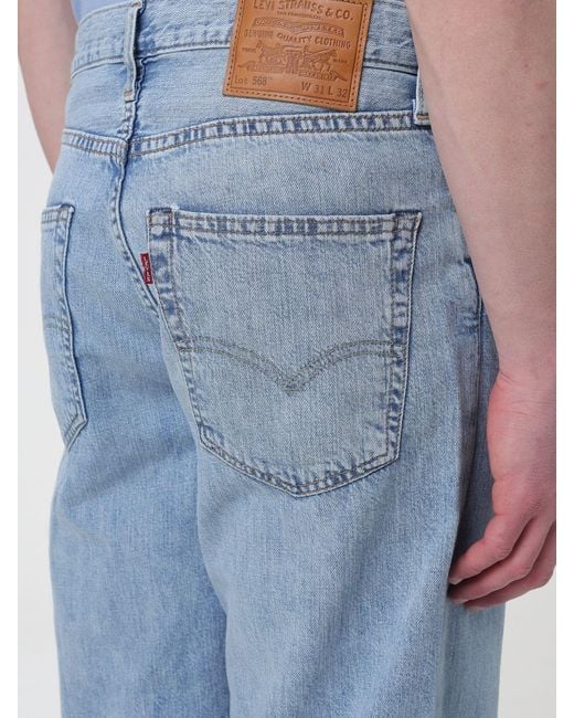Levi's Blue Cotton Palazzo Jeans for men