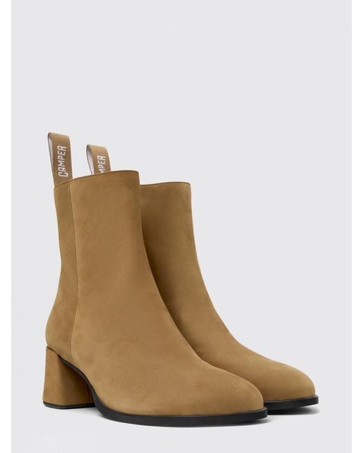 Camper Natural Kora Ankle Boots