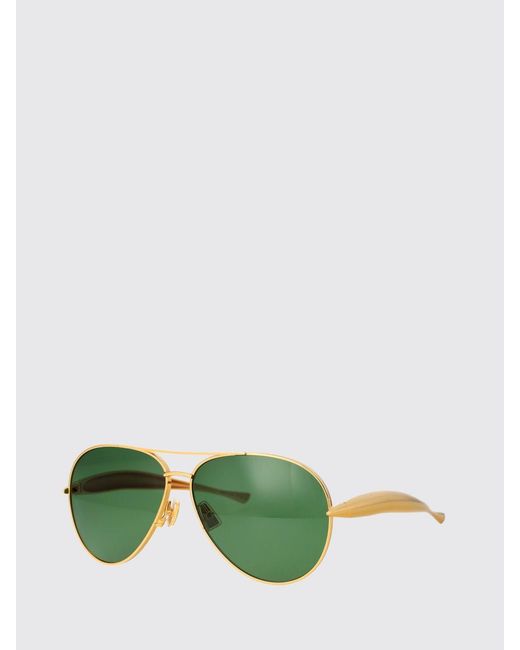 Bottega Veneta Green Bv1305S Metal Sunglasses for men