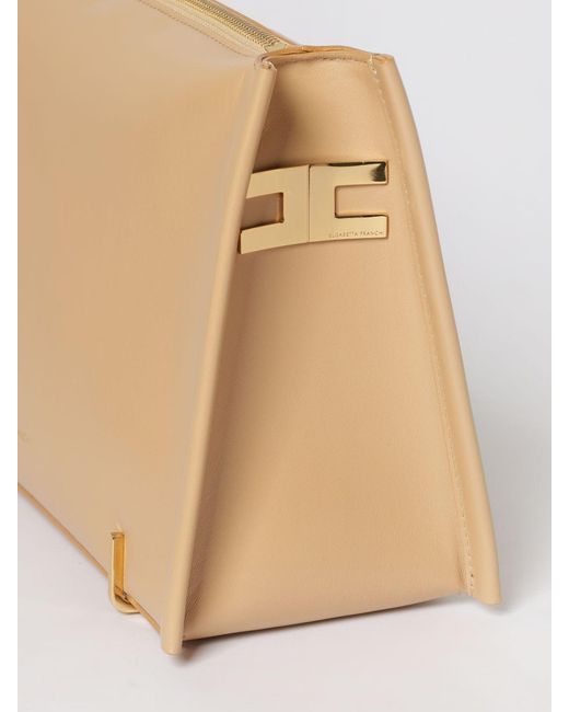 Elisabetta Franchi Natural Leather Pouch