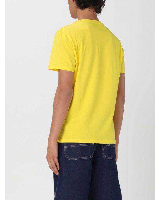 T-shirt in cotone con logo di Peuterey in Yellow da Uomo
