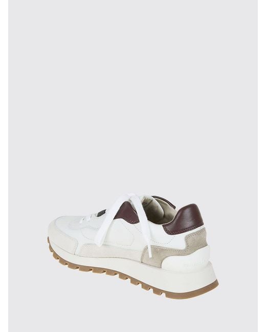 Brunello Cucinelli White Leather Sneakers