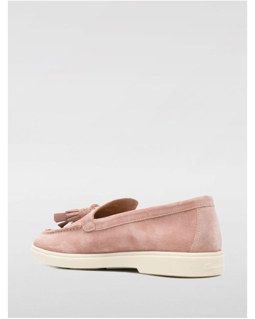 Santoni Pink Loafers