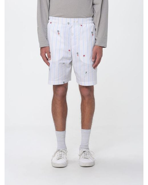 Jacquemus White Striped Cotton Boxer Shorts for men