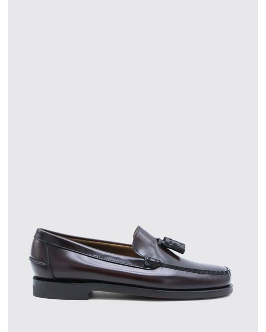 Sebago White Classic Will Brushed Leather Loafers for men