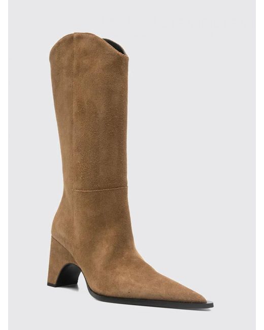 Coperni Brown Bridge Suede Cowboy Boot