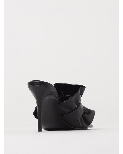 Versace Jeans Couture Black Flat Sandals