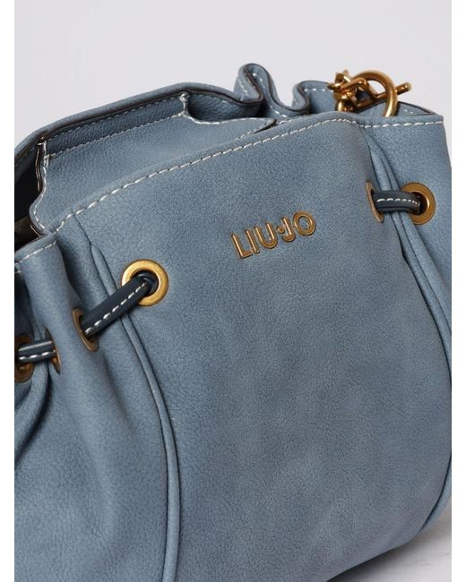 Liu Jo Blue Synthetic Suede Bag