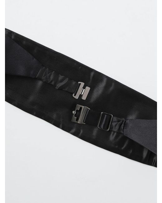Fascia da smoking in seta plissettata di Zegna in Black da Uomo