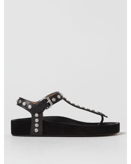 Isabel Marant Black Flat Sandals