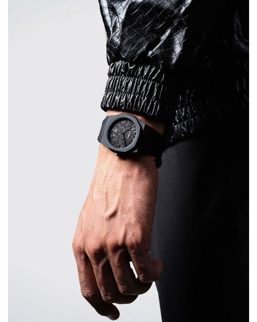 D1 Milano Black Poly Carbonium Watch for men