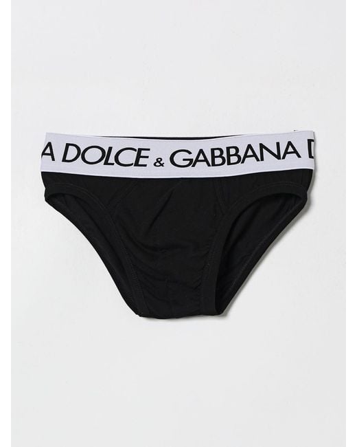 Dolce & Gabbana Black Dolce &Amp Gabbana Stretch Cotton Briefs for men