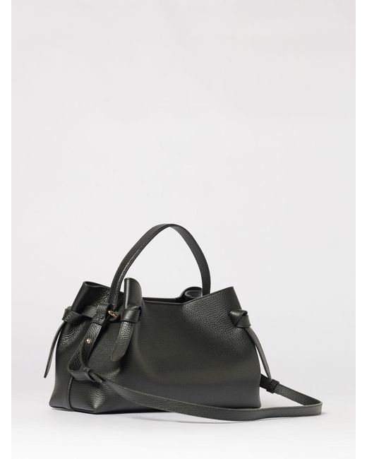 Yuzefi Black Gyoza Hammered Leather Bag