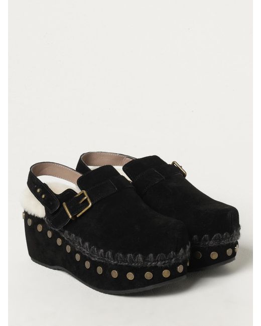 Scarpe Con Zeppa Donna di Mou in Black