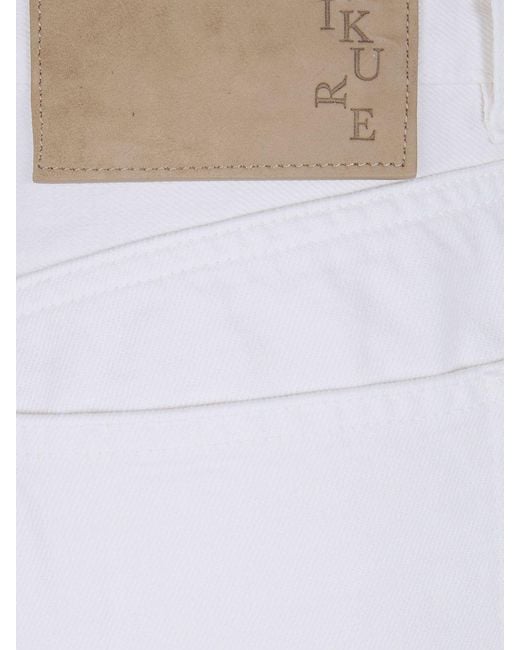 Vaqueros Rectos De Denim Haikure de color White