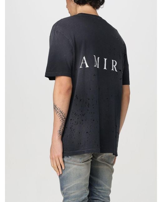 T-shirt con monogram di Amiri in Black da Uomo