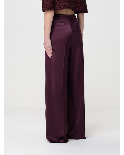 Pinko Purple Limoncello Satin Trousers