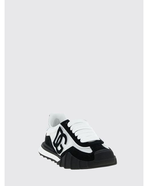 Dolce & Gabbana White Dolce &Amp Gabbana Dg Athletic Suede And Nylon Sneakers for men