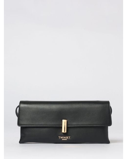 Twinset Gray Synthetic Leather Bag