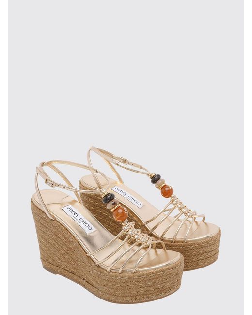 Jimmy Choo Natural Wedge Shoes