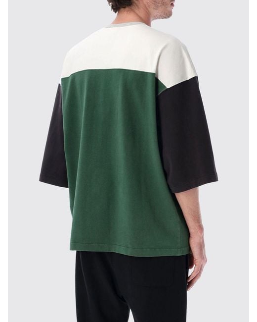 Champion Green Colorblock Number-Patch T-Shirt for men