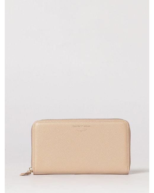 Emporio Armani Natural Grained Leather Wallet
