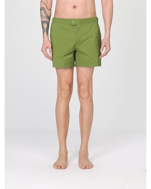 Tom Ford Green Polyester Swimsuit for men