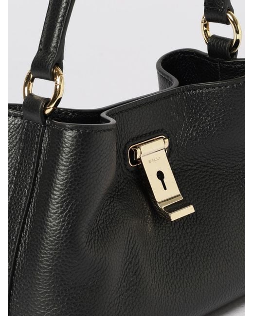 Bally Black Liv Grain Leather Bag