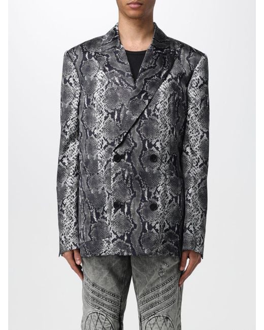 Balmain Gray Jacket for men