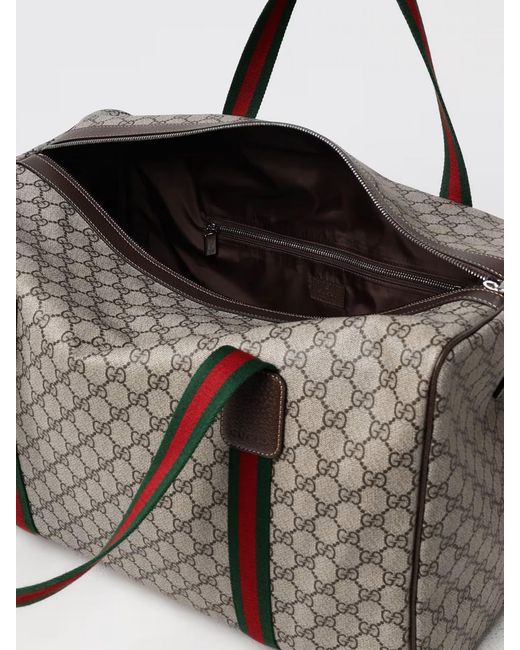 Gucci Reisetasche Aus Gg Supreme Stoff in Gray für Herren