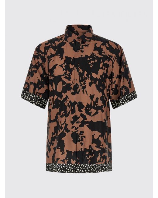 Dries Van Noten Black Printed Viscose Casual Shirt for men