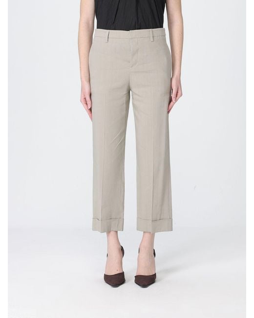 Tela Gray Andrew Cropped Linen Blend Pants