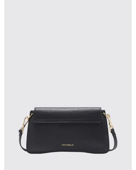 Coccinelle Black C-Me Grained Leather Bag