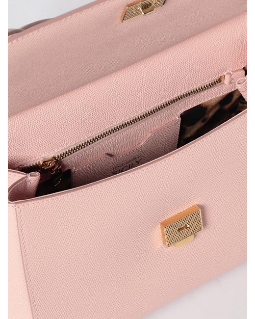 Dolce & Gabbana Pink Dolce &Amp Gabbana Sicily Dauphine Leather Bag