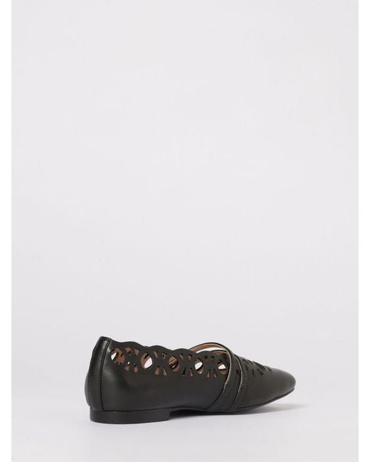 Coccinelle White Risako Perforated Leather Ballerinas