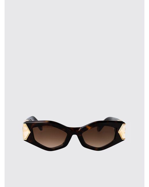 Philipp Plein Brown Spp136M Havanah Cateye Sunglasses
