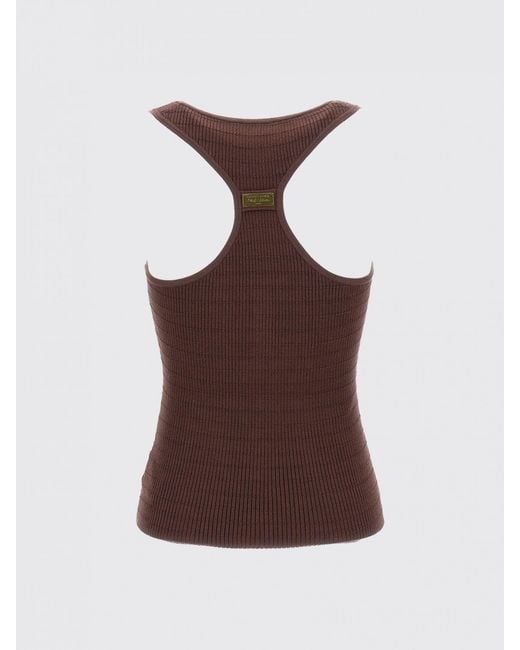 Elisabetta Franchi Blue Jersey Tank Top