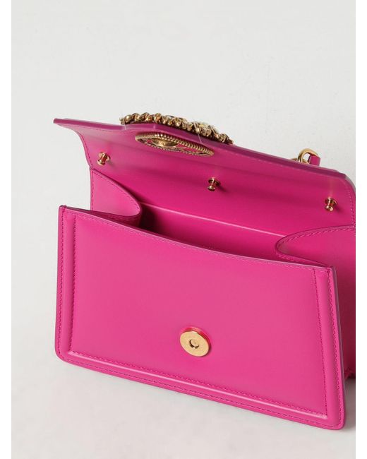 Borsa Devotion in pelle di Dolce & Gabbana in Pink