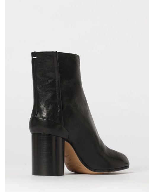 Maison Margiela Black Tabi Nappa Leather Ankle Boots