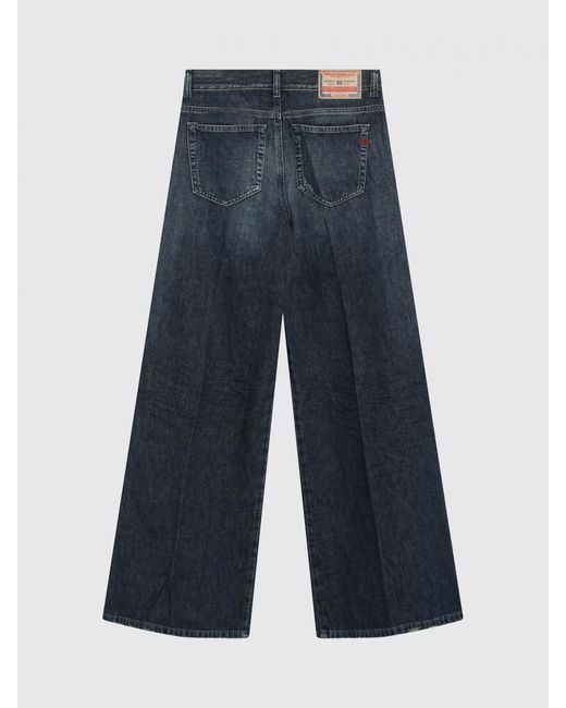 DIESEL Blue D-Akemi Cotton Denim Jeans