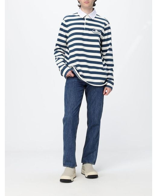 Burberry Blue Polo Shirt for men
