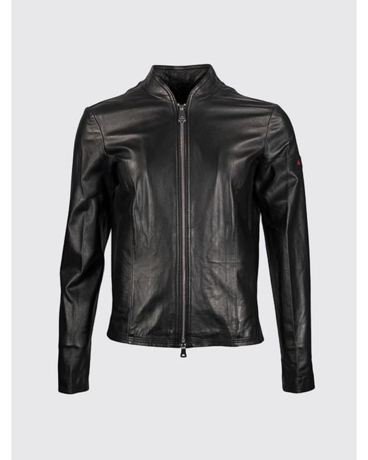 Peuterey Black Leather Jacket
