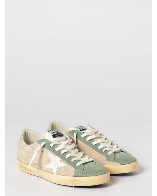 Golden Goose Deluxe Brand Natural Super-Star Used Suede Sneakers for men